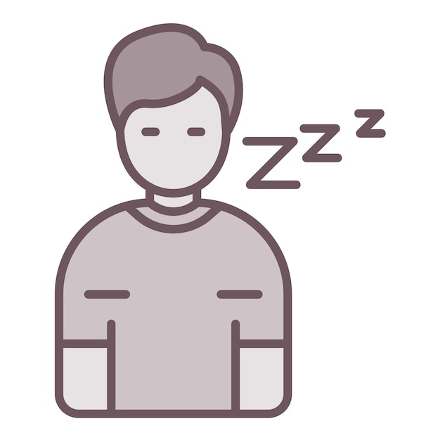 Lazy icon vector image Can be used for Comfort