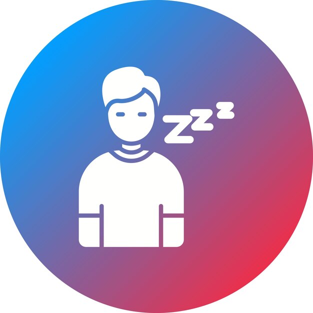 Lazy icon vector image Can be used for Comfort