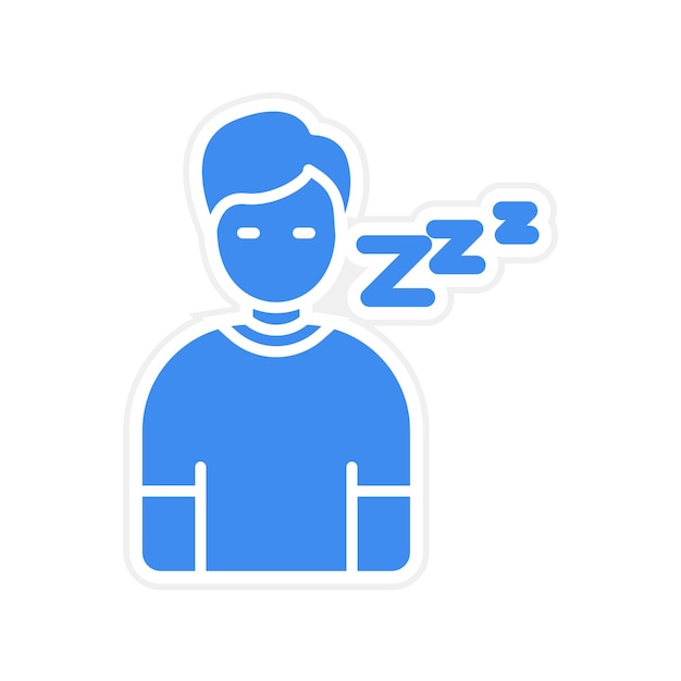 Lazy icon vector image Can be used for Comfort