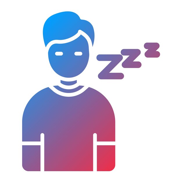 Lazy icon vector image Can be used for Comfort