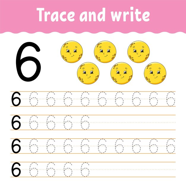 Learn Numbers Trace and write