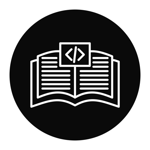 Learn To Code vector icon Can be used for No Code iconset