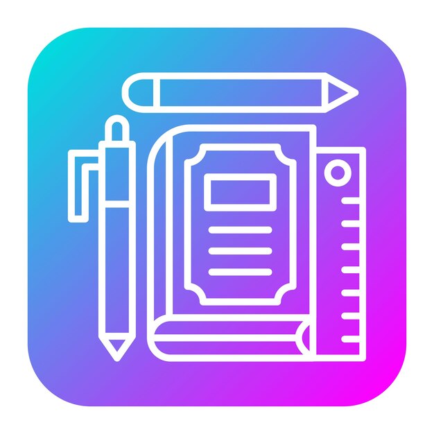 Learning Tools vector icon Can be used for Online Education iconset