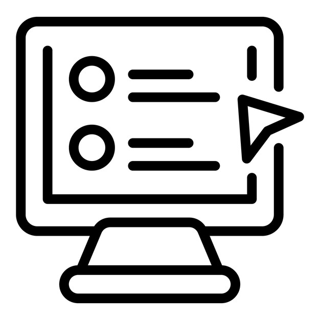 Learning tutorials icon Outline Learning tutorials vector icon for web design isolated on white background