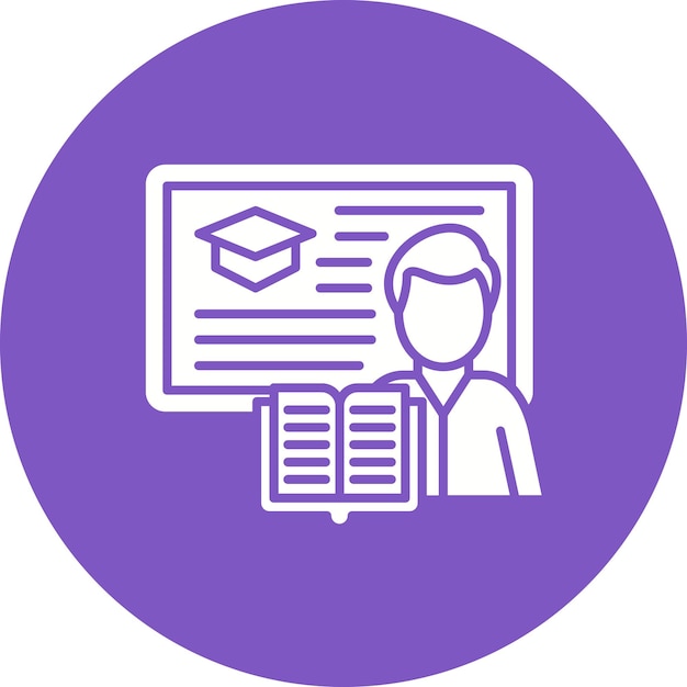 lecturer icon vector image can be used for university