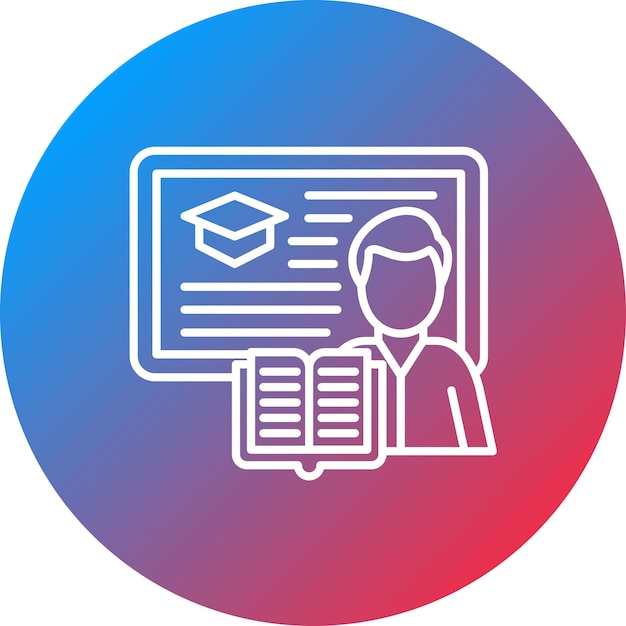 lecturer icon vector image can be used for university