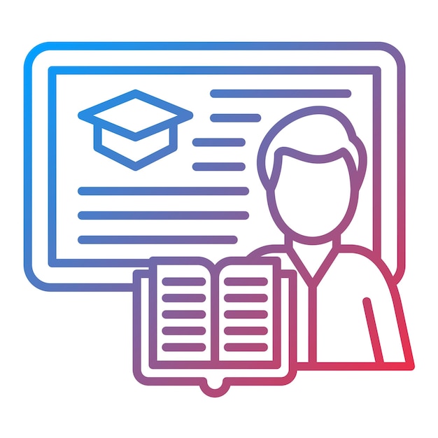 lecturer icon vector image can be used for university