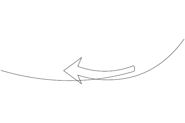 Leftward Curve Arrow