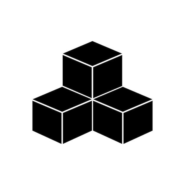 Legetøjsklodser ikon vektor skabelon illustration logo design