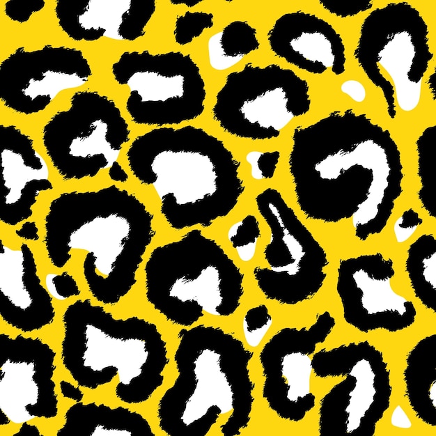 Leopard imitation seamless pattern vector illustration