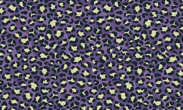 Leopard skin pattern and cheetah fur seamless illustration with Colorful background