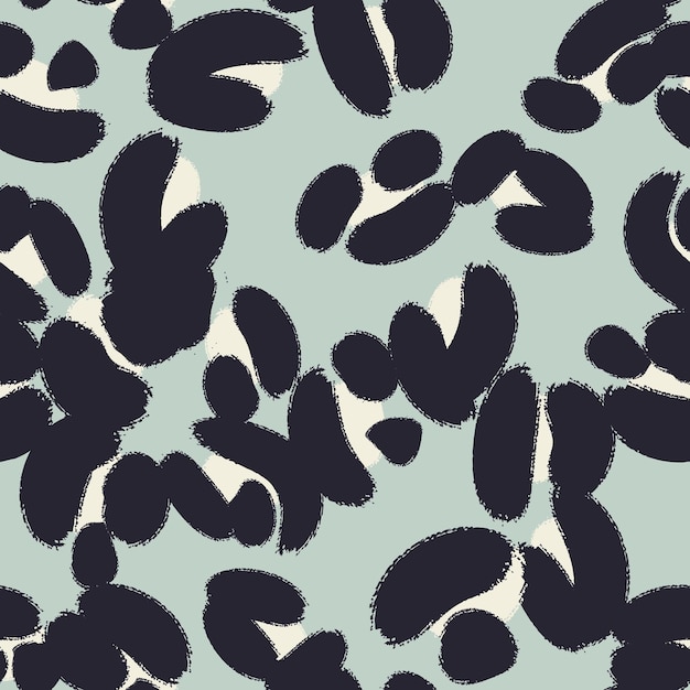 leopard spots seamless pattern design vector blue background wallpaper wrapping paper fabric print