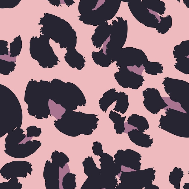 leopard spots seamless pattern design vector pink background wallpaper wrapping paper fabric print