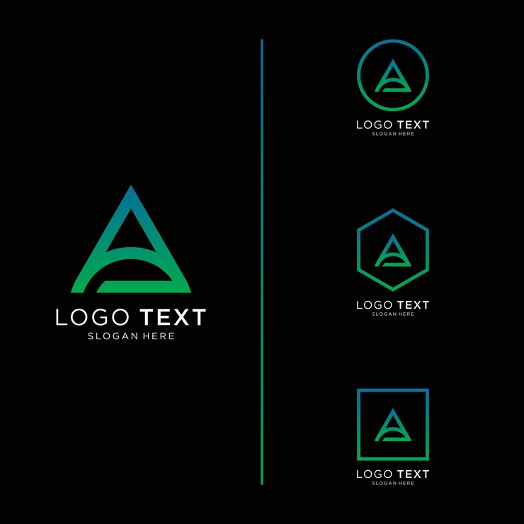 Letter A logo icon design template elements
