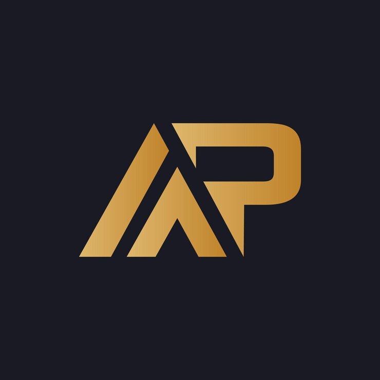 Vektör letter ap simple logo icon design vector simple luxury logo design