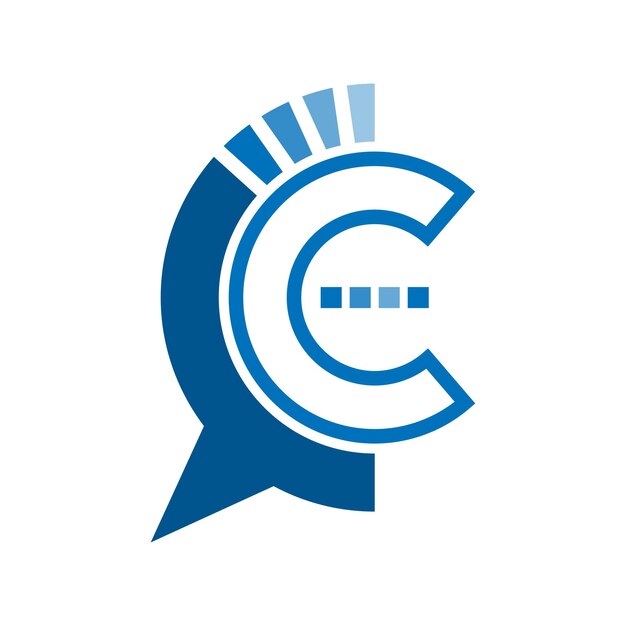 Letter C icon logo design