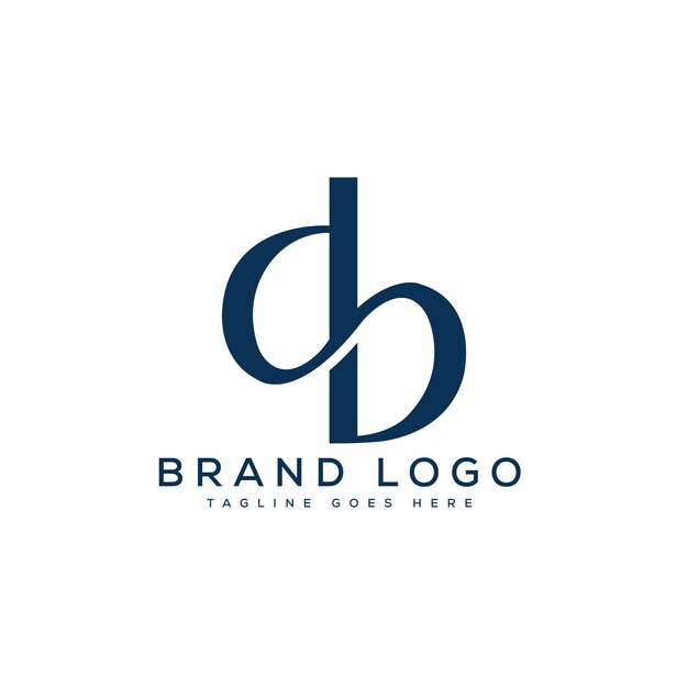 letter DB logo design vector template design for brand