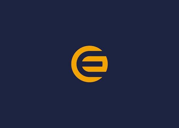 letter ec with circle logo icon design vector design template inspiration