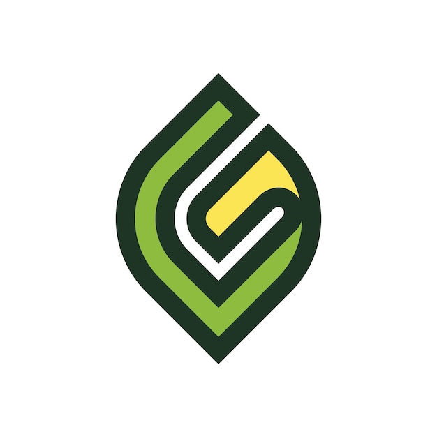 Letter G Leaf Logo Template Illustration Design