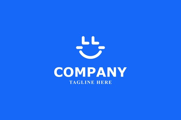 letter l and l smile logo