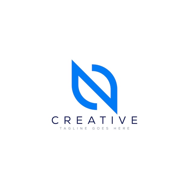 Letter N logo design template vector illustration