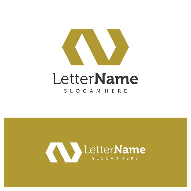 Letter NW logo design vector Creative Initial NW logo concepts template