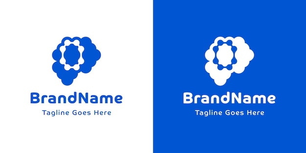 Letter O Brain Logo for business related to the brain with O initial
