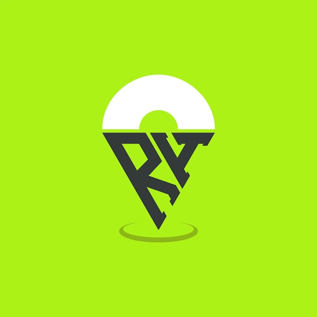 Letter RH Location Logo Design Modern Initials RH Pinpoint Logo for Navigation Map Apps and Location Based Businesses