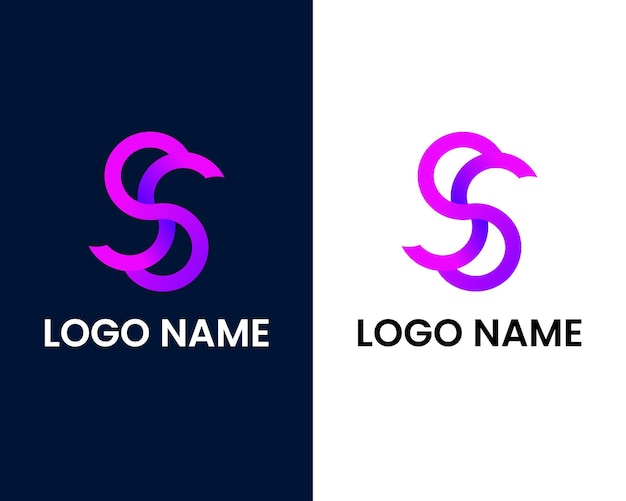 letter s modern logo design template