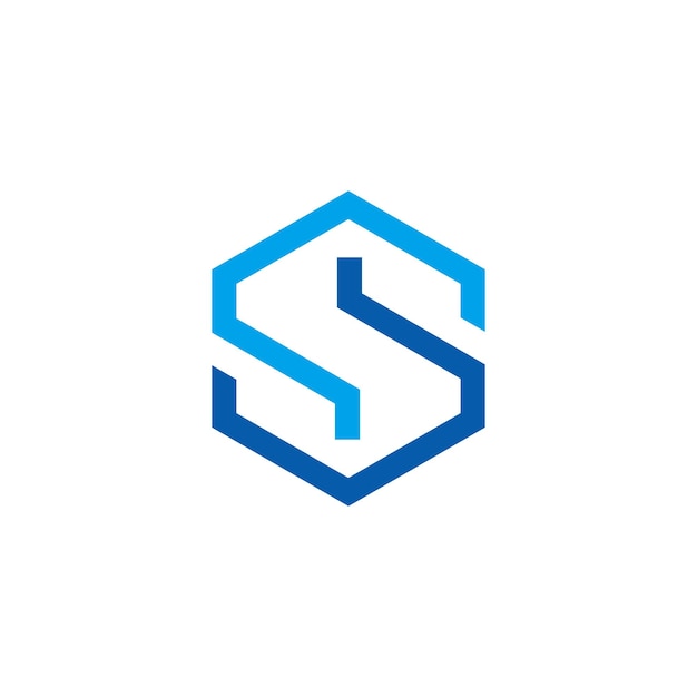 Letter s technology logo vector image