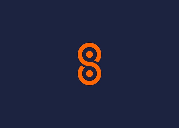 letter s with infinity logo icon design vector design template inspiration