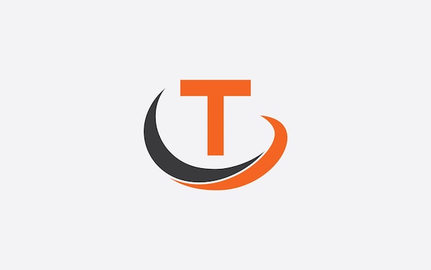 letter t logo design vector
