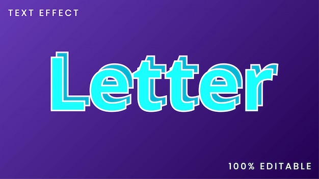 Letter Text Style Effect