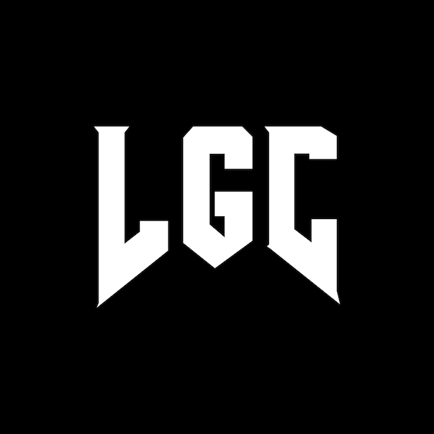 LGC letter logo design for technology company LGC logo design black and white color combination LGC logo LGC vector LGC design LGC icon LGC alphabet LGC typography logo design