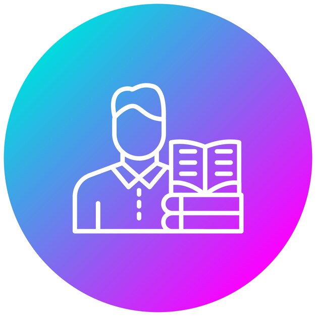 Librarian vector icon Can be used for Diversity iconset
