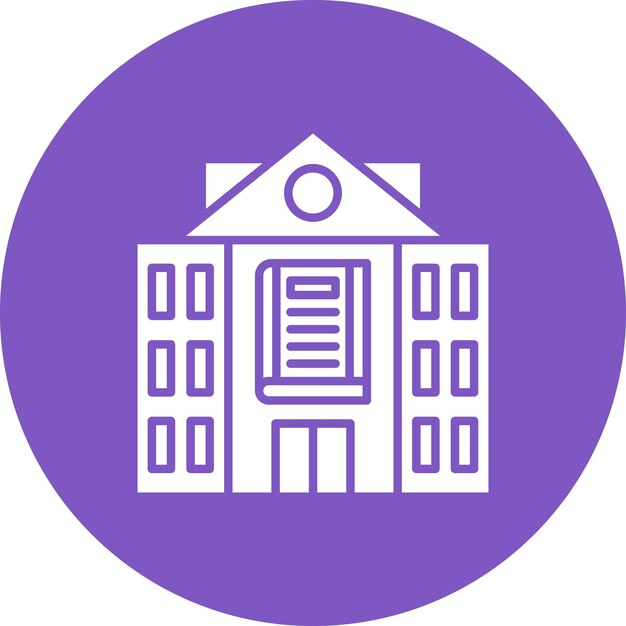 Library Building icon vector image Can be used for Library