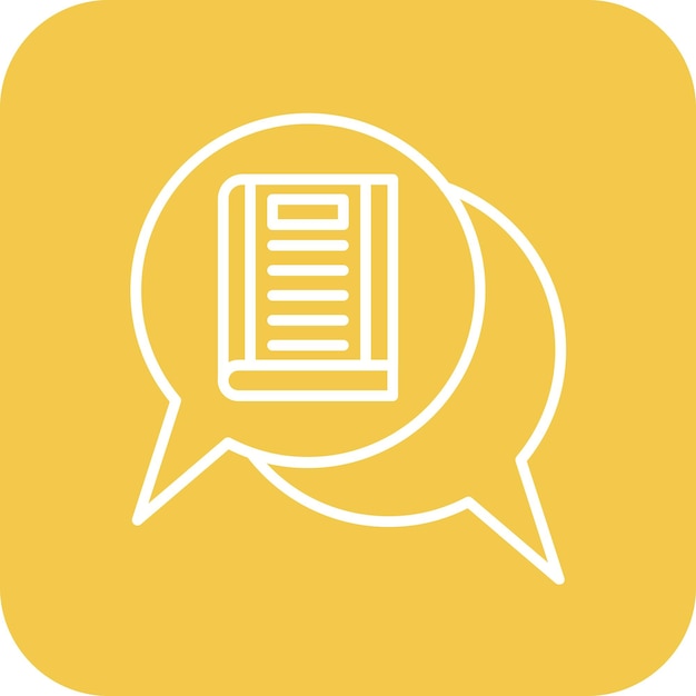 Library Chat icon vector image Can be used for Library