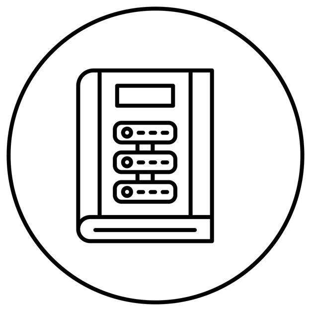 Library Database icon vector image Can be used for Library