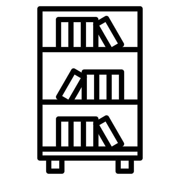 Library Line Illustration