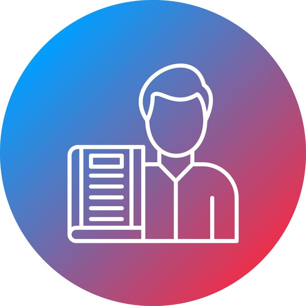 Library Man icon vector image Can be used for Library