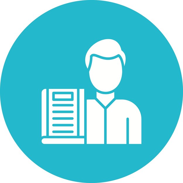 library man icon vector image can be used for library