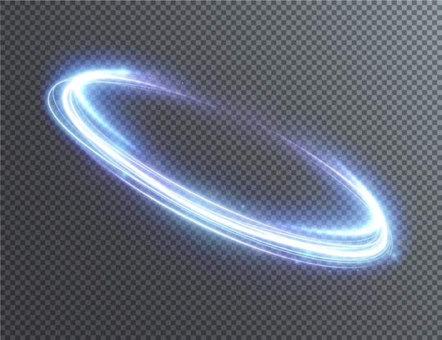 Light blue Twirl. Curve light effect of blue line. Luminous blue circle. Light blue pedistal.