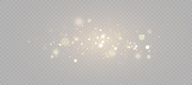 Light bokeh of gold dust Christmas glowing bokeh and glitter overlay texture for your design