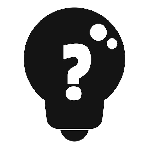 Light bulb asking question with question mark