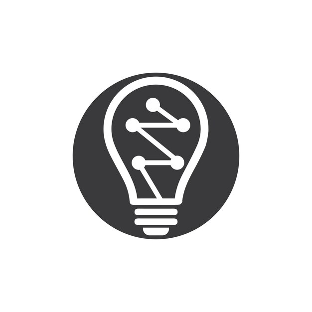 Light bulb symbol vector design illustration