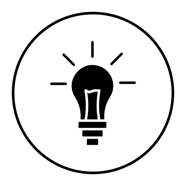 light bulb vector icon can be used for home improvements iconset