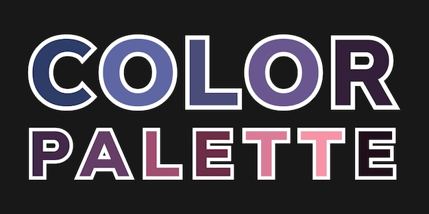 light color palette. design. vector