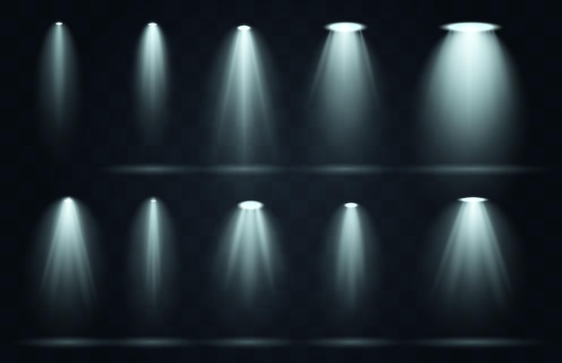 light from lighting spotlights lighting on the theater stage concert light