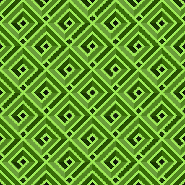 light green abstract seamless pattern with square spirals in vector