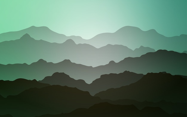 Light Green vector background with bubble shapes